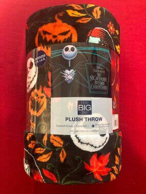 Disney’s The Nightmare Before Christmas Plush Throw Blanket The Big One